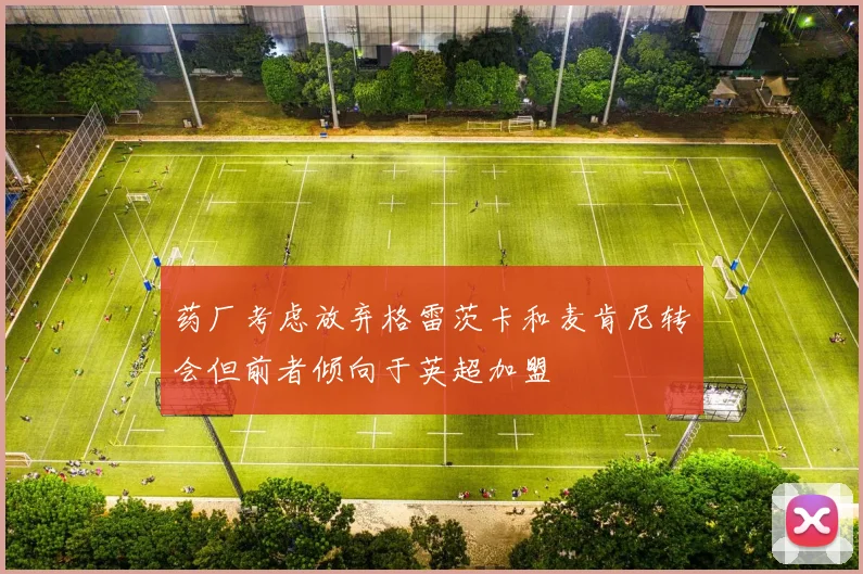 药厂考虑放弃格雷茨卡和麦肯尼转会但前者倾向于英超加盟